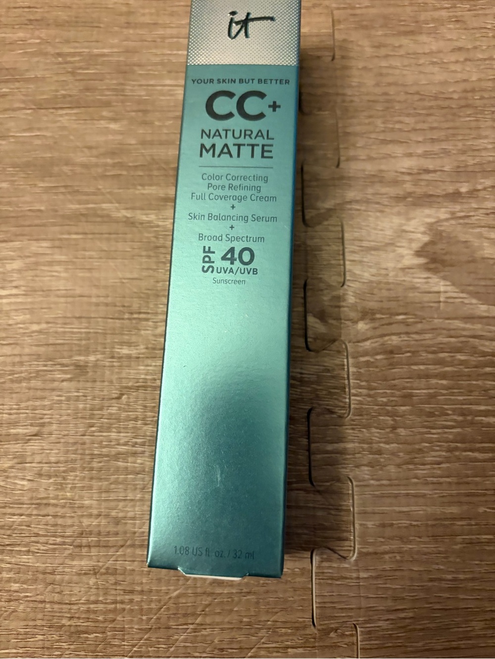 IT COSMETICS ~ CC+ NATURAL MATTE FULL COVERAGE CREAM ~ FAIR LIGHT ~ 1.08 OZ